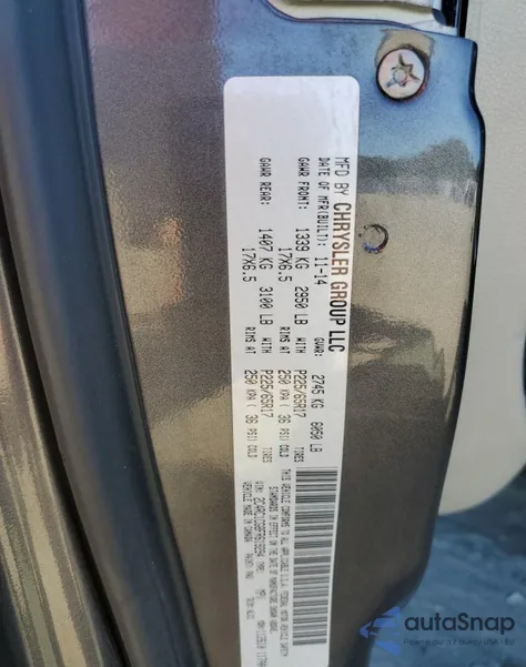 2015 Chrysler Town & Country Touring L from USA, damaged, VIN 2C4RC1CG8FR619294